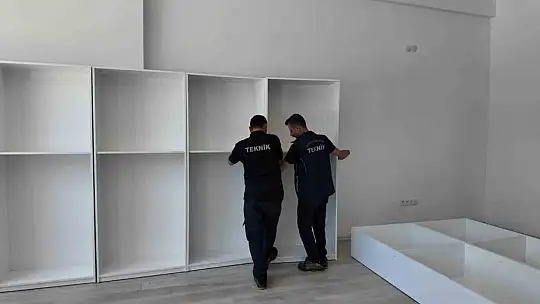 Öğrenci dostu büyükşehir, Akkışla'da İlkokul Kütüphanesi'ni dizayn etti