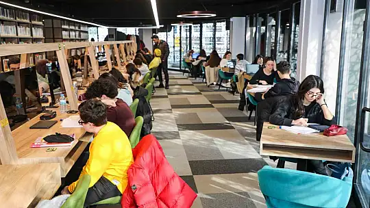 Öğrencinin çalışma adresi yarıyılda da Talas kütüphaneleri