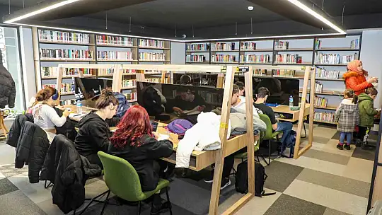 Öğrencinin çalışma adresi yarıyılda da Talas kütüphaneleri
