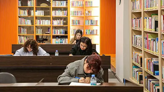 Öğrencinin çalışma adresi yarıyılda da Talas kütüphaneleri