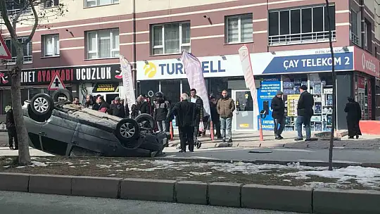 Otomobil takla attı: 1 yaralı