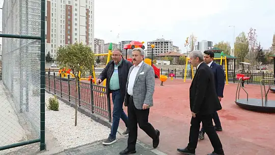 Parkların ve yeşil alanların belediyesi Melikgazi'den Yıldırım Beyazıt'a iki park daha