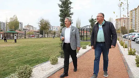 Parkların ve yeşil alanların belediyesi Melikgazi'den Yıldırım Beyazıt'a iki park daha