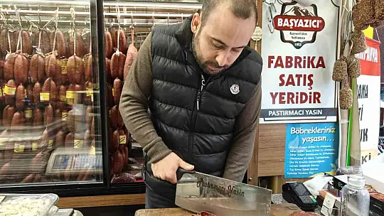 Pastırmanın kilosu raflarda 2 bin TL