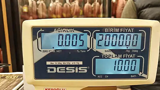 Pastırmanın kilosu raflarda 2 bin TL