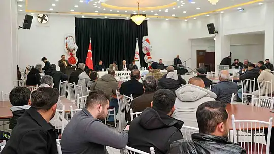 Pınarbaşı Esnaf Odası'nda üyeler Bedir'i seçti