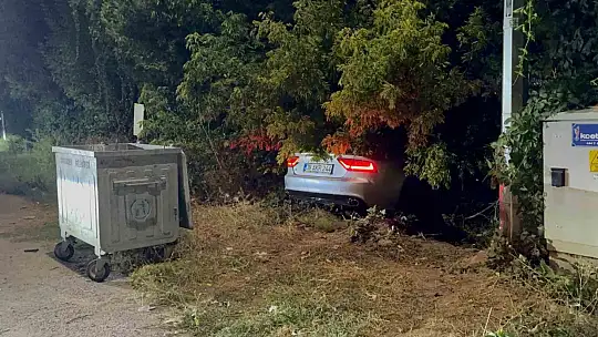 Polisi görünce kaçan alkollü sürücü fidanlığa daldı: 1 yaralı