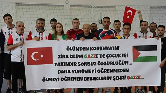 Sağlıkçılardan 'Filistin' hassasiyeti