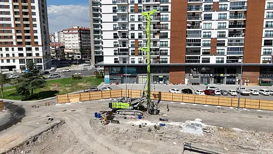 Sahabiye Kentsel Dönüşüm Projesi'nde zemin güçlendirme çalışmaları sürüyor