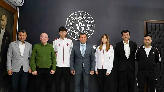 Şampiyon sporculardan Kabakcı'ya ziyaret