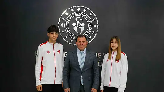 Şampiyon sporculardan Kabakcı'ya ziyaret