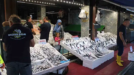 Sezon başladı, balık tezgahları şenlendi