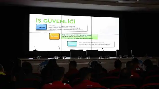 Spor A.Ş. personeline iş sağlığı ve güvenliği eğitimi