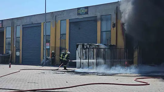 Sünger atölyesi alevlere teslim oldu