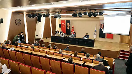 Talas Belediye Meclisi'nde oy birliği, yatırımda kararlılık