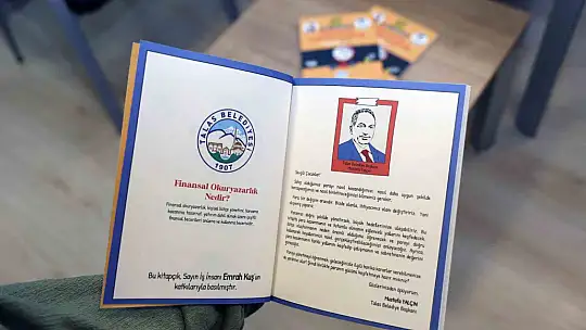 Talas Belediyesi'nden çocuklara özel 'Finansal Okuryazarlık' kitabı