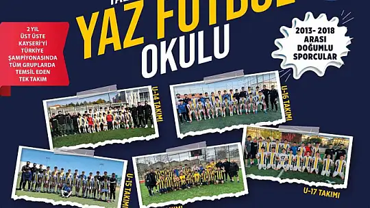 Talas Belediyespor Yaz Futbol Okulu kapılarını açtı