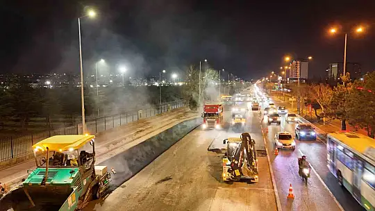 Talas Bulvarı 5 şeritli yeni haliyle hizmete açıldı