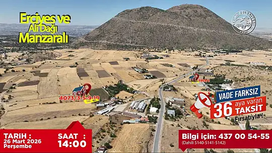 Talas'ın gözde lokasyonlarında villa parseli fırsatı