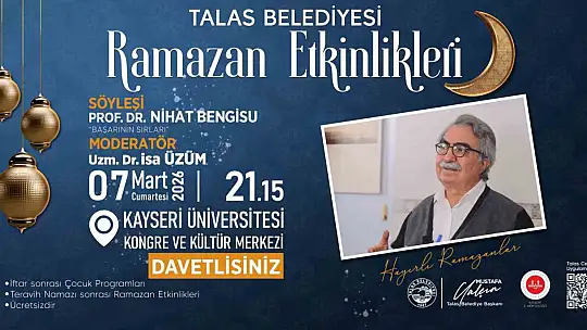 Talas'ın Ramazan etkinliklerinde 3. hafta heyecanı
