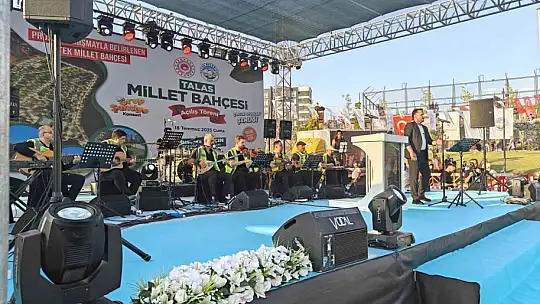 Talas Millet Bahçesi açıldı