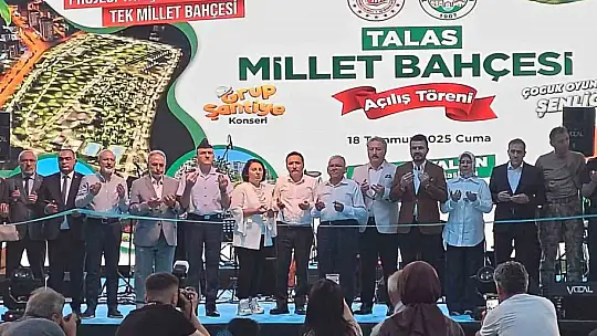 Talas Millet Bahçesi açıldı