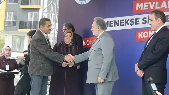 Talas'ta 60 aile yeni evlerine kavuştu