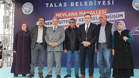 Talas'ta 60 aile yeni evlerine kavuştu