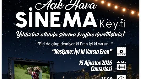 Talas'ta açık hava sinemasında sırada 'Eren' var