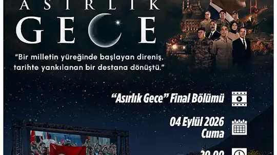 Talas'ta açık hava sinemasında 'Asırlık Gece' heyecanı