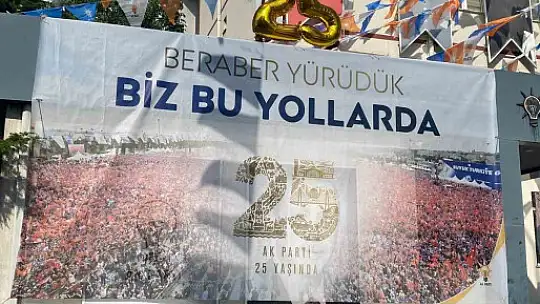 Talas'ta AK Parti'nin 25. Yıldönümü'nde coşkulu kutlama