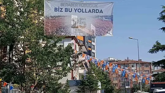 Talas'ta AK Parti'nin 25. Yıldönümü'nde coşkulu kutlama