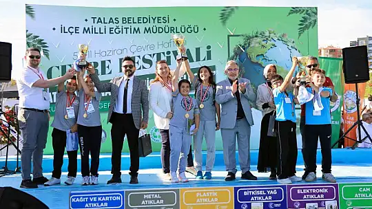Talas'ta çevre bilinci sanatla buluştu, öğrenciler ödüllerine kavuştu
