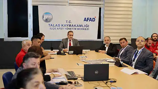 Talas'ta deprem tatbikatına tam not