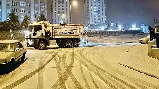 Talas'ta gece gündüz kış çalışması