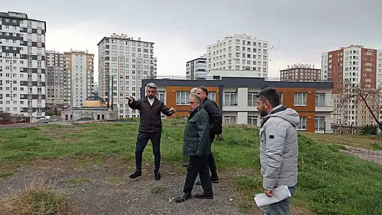 Talas'ta hafta sonu mesaisi: Yeni park ve otopark alanları incelendi