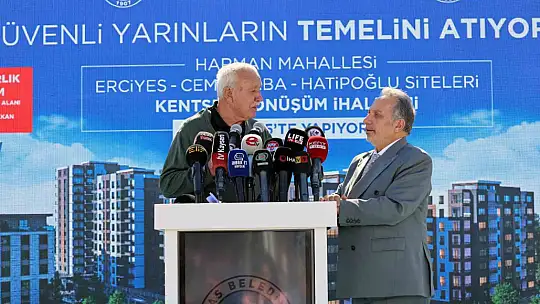 Talas'ta kentsel dönüşümde tarihi adım