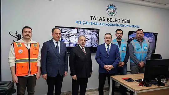 Talas'ta kış çalışmalarına teknolojik takip