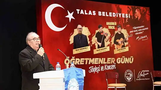 Talas'ta Öğretmenler Günü'ne özel konser ve söyleşi