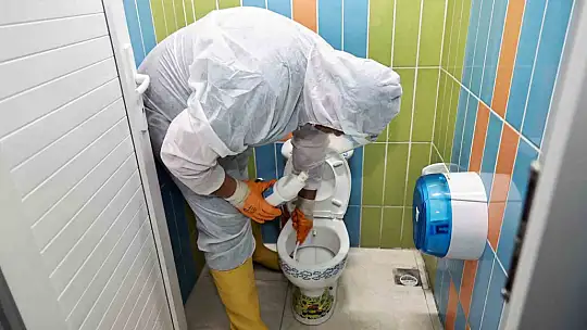 Talas'ta okul temizliği tam gaz