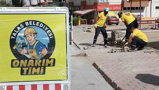 Talas'ta onarım timinden 2 bin 630 hızlı müdahale