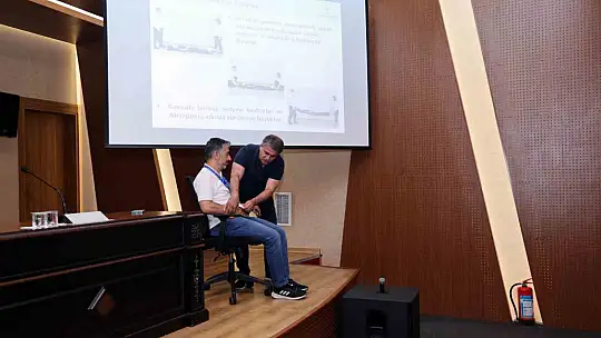 Talas'ta personele ilk yardım eğitimi