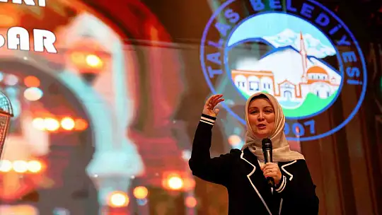 Talas'ta Ramazan coşkusu Hatice Kübra Tongar Söyleşisi ile sürdü
