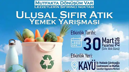 Talas'ta sıfır atık mutfağı final heyecanı başladı