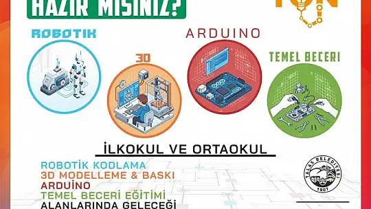 Talas'ta tatili fırsata çeviren teknoloji eğitimleri başlıyor