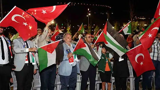Talas'ta vicdanlar Gazze için buluştu