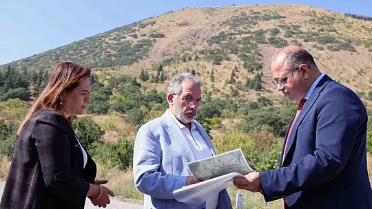 Talas'ta yangına karşı 'yangın kalkanı'