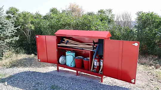 Talas'ta yangına karşı 'yangın kalkanı'