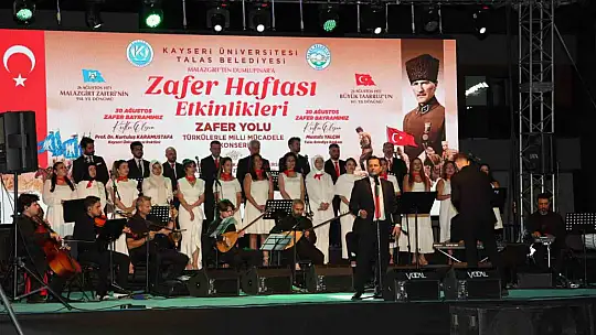 Talas'ta Zafer Haftası türkülerle taçlandı