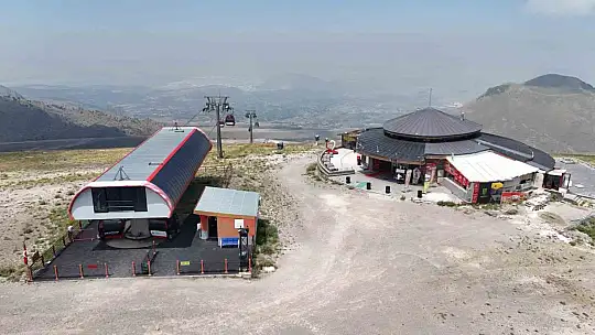 Teleferikte kahvaltı keyfi